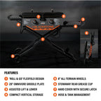 28" Griddle with Flexfold® Legs