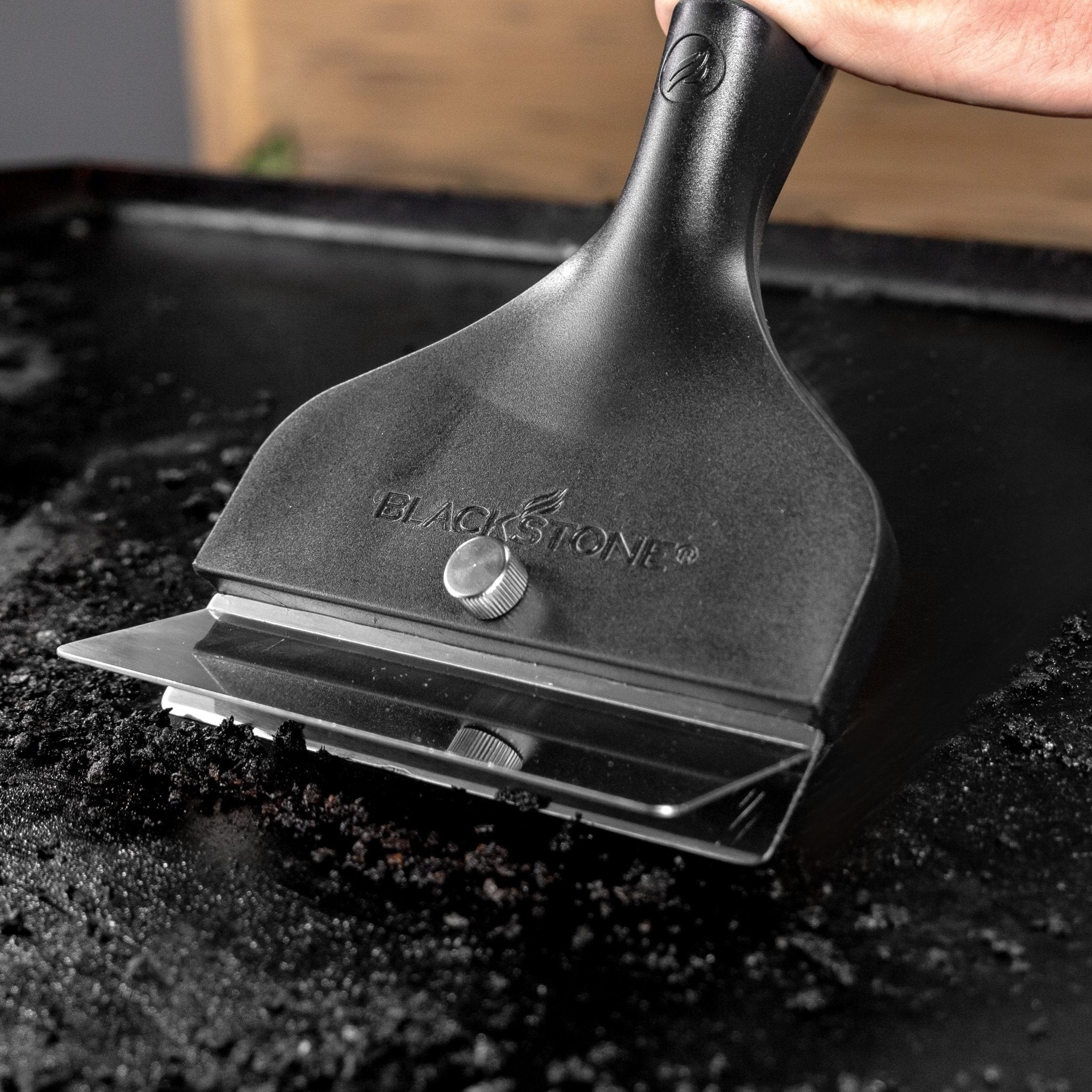 Griddle Scraper with Cleaning Brick